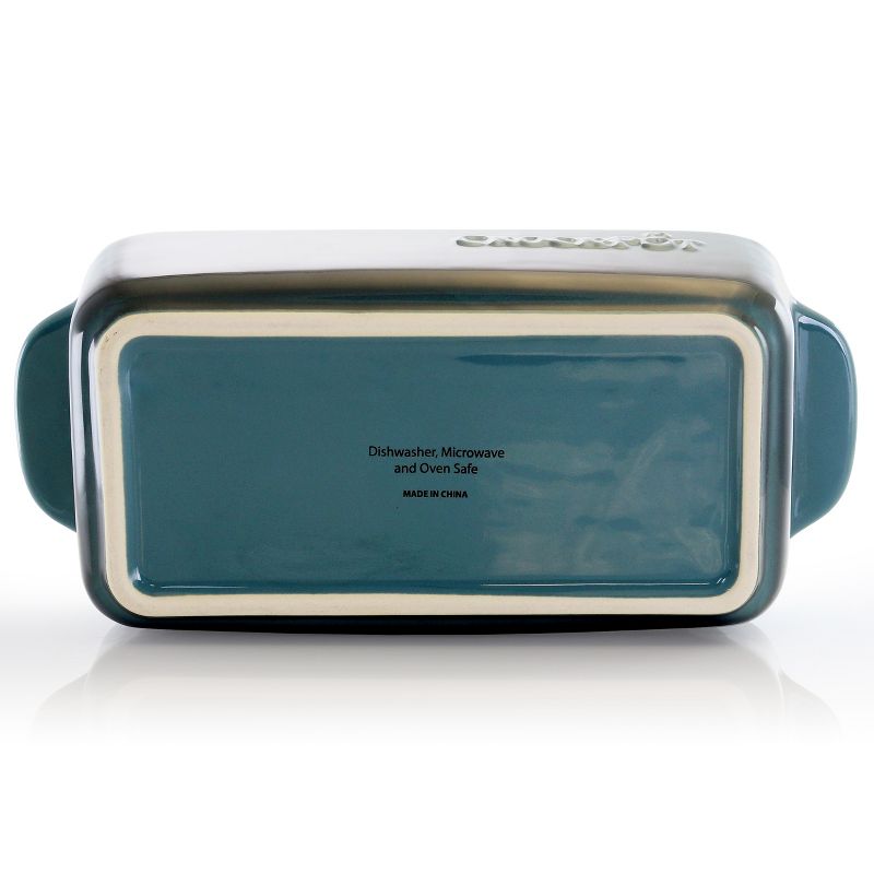 Crock Pot Artisan 1.25 Quart Rectangle Stoneware Bake Pan in Blue