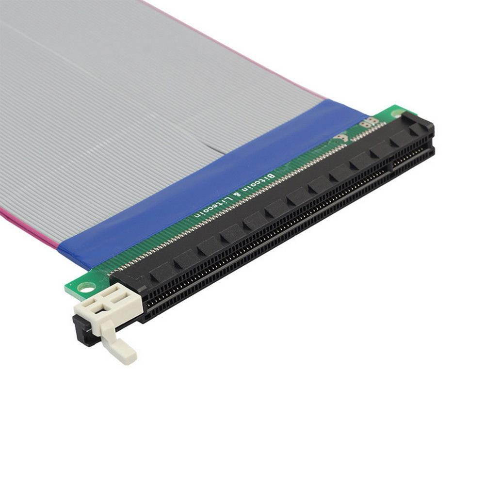 axGear PCI-E Express 16X-16X Riser Card Extender Ribbon Flexible Extension Cable
