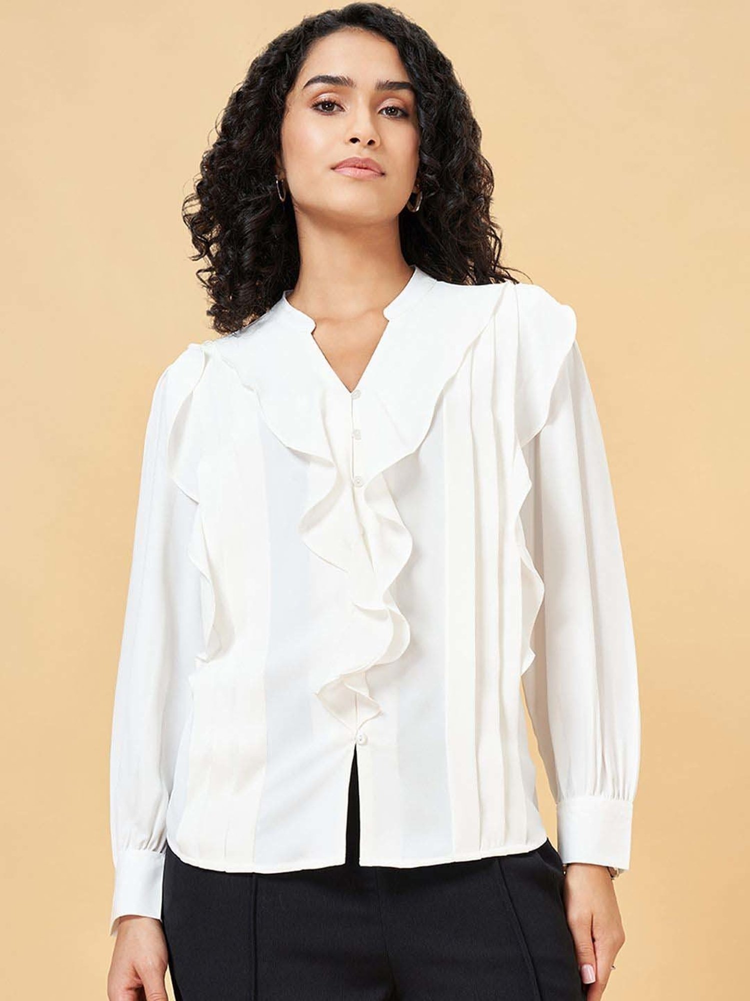 Annabelle by Pantaloons White Plain Top