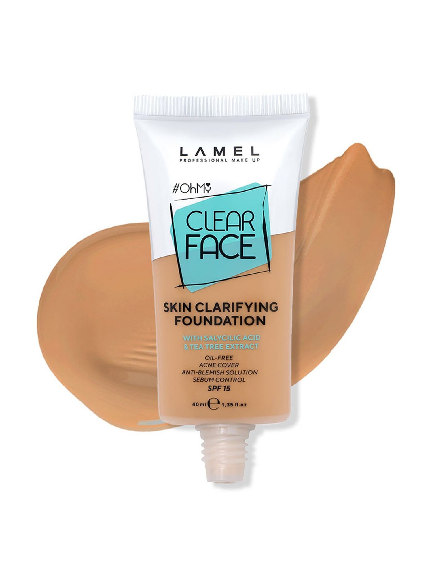 Lamel Oh my Clear Face Foundation SPF 15 406 Sand - 40 ml