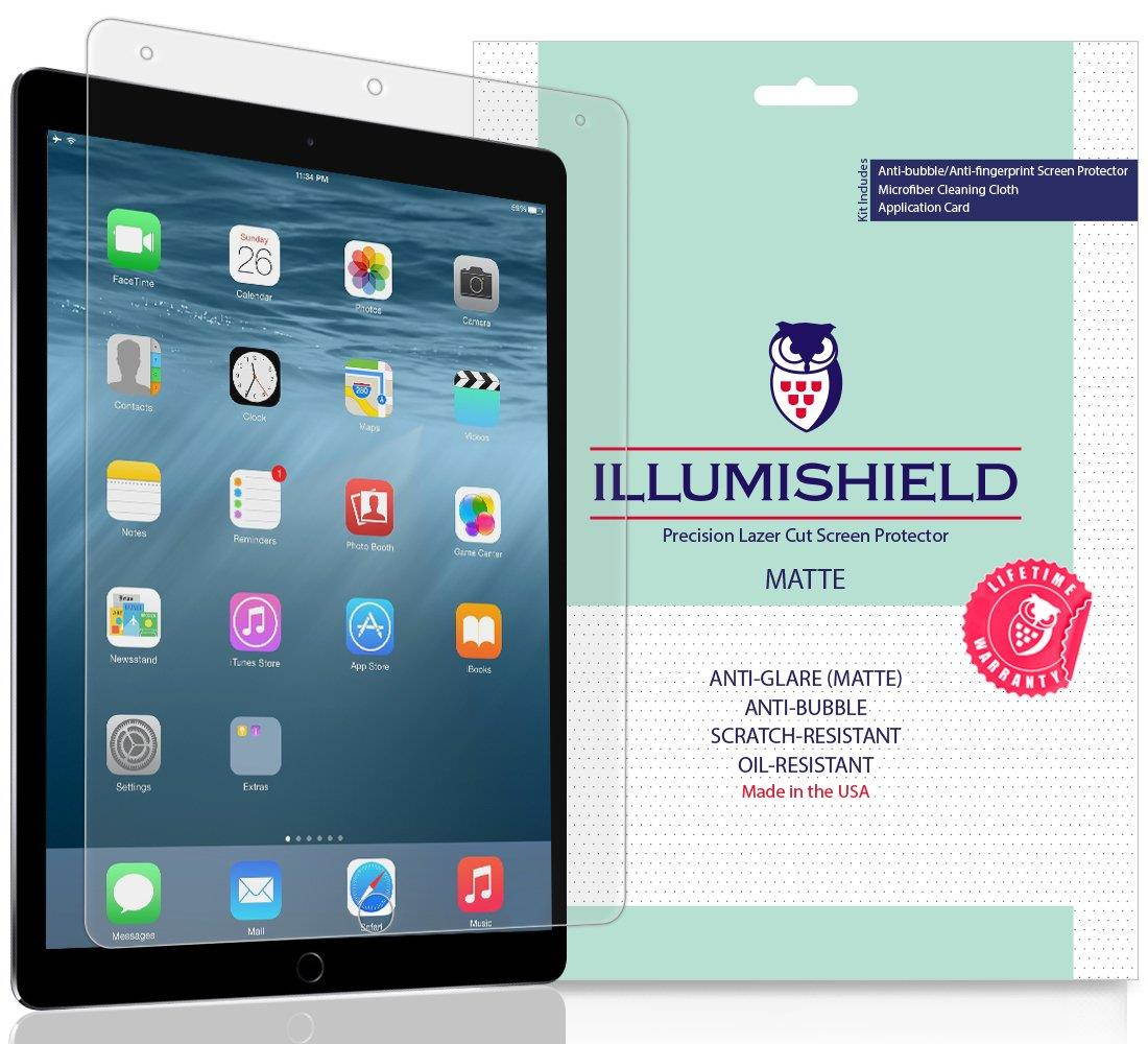 iLLumiShield Matte Screen Protector Compatible with Apple iPad Pro 10.5 (2017)(2-Pack) Anti-Glare Shield Anti-Bubble and Anti-Fingerprint PET Film