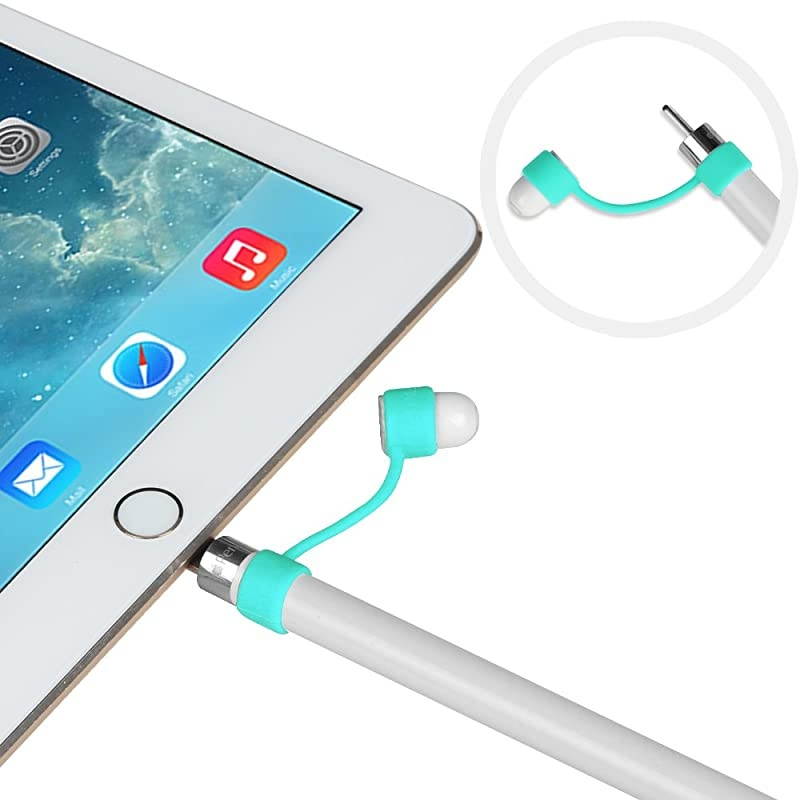 3 Pieces Bundle for Apple Pencil Cap Holder Nib Cover Adapter Tether for Apple Pencil 1st Generation iPad 102 iPad 97 iPad Air 3rd GeniPad Pro 105 iPad Mini 5 Pencil Mint Green