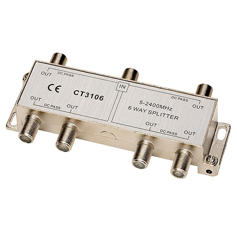 Tel CT3106 Coaxial 2.4 GHz 6-Way Splitter
