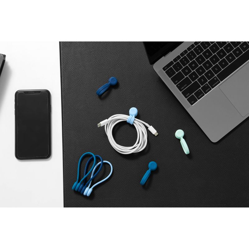 4pk MagWrap Magnetic Cable Ties Small - BlueLounge