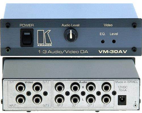 Kramer 1:3 Composite Video & Stereo Audio Distribution Amplifier