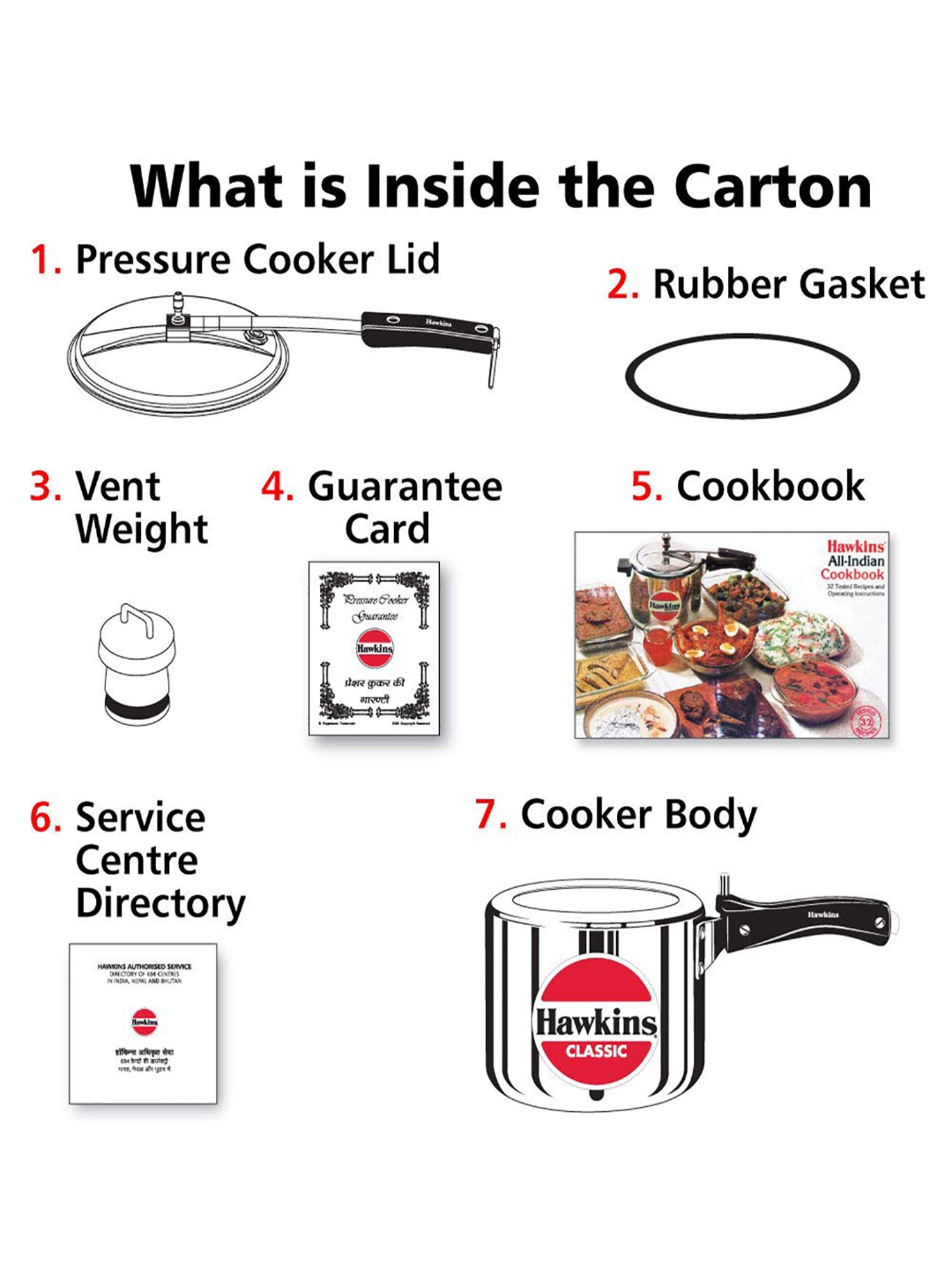 Hawkins Classic Silver Tall Pressure Cooker (3 L) - Set of 1