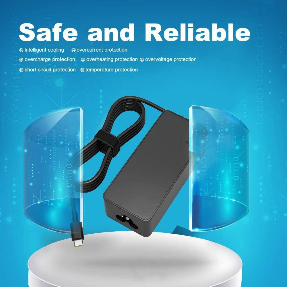 USB C Type C Chromebook Charger Fit for Dell Chromebook 3100 3400 5190 3380 2-in-1 P29T P28T AC Laptop Power Supply Adapter Cord