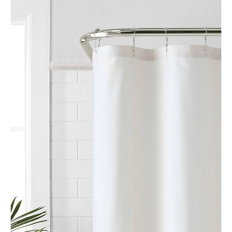 72"X72" Melanie Ruffle Shower Curtain Taupe - VCNY