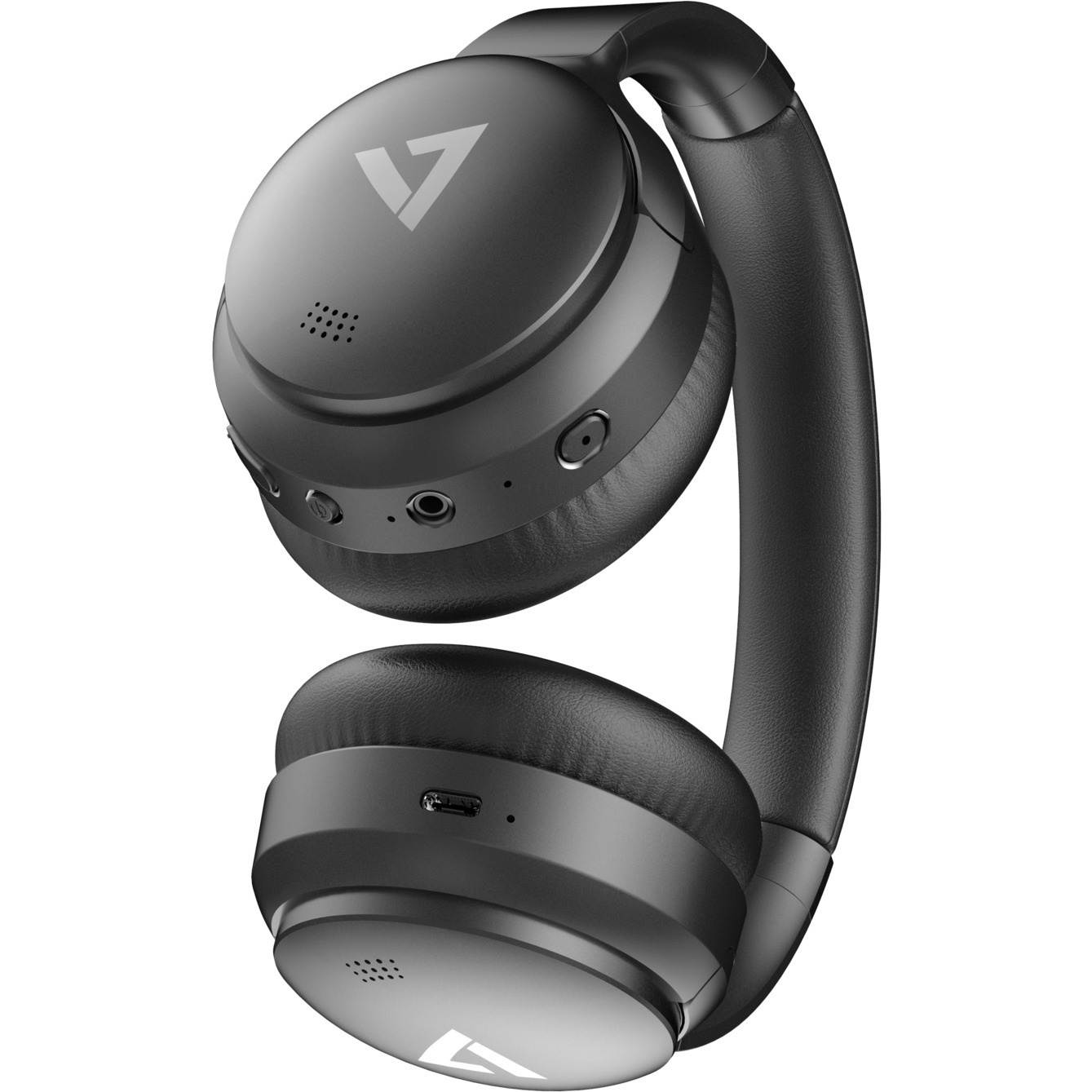 V7 HB800ANC Wireless Bluetooth Stereo ANC Headphones - Black