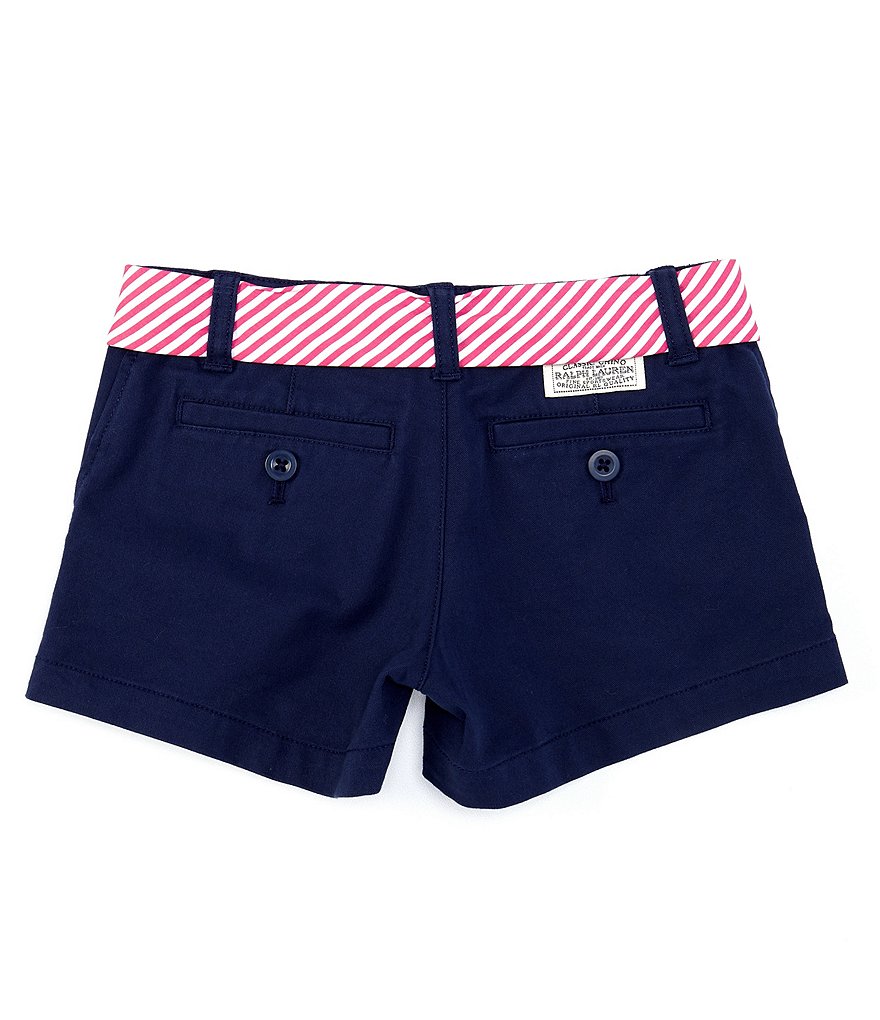 Hippie Girl Little Girls 4-6X Roll-Cuff Midi Denim Shorts