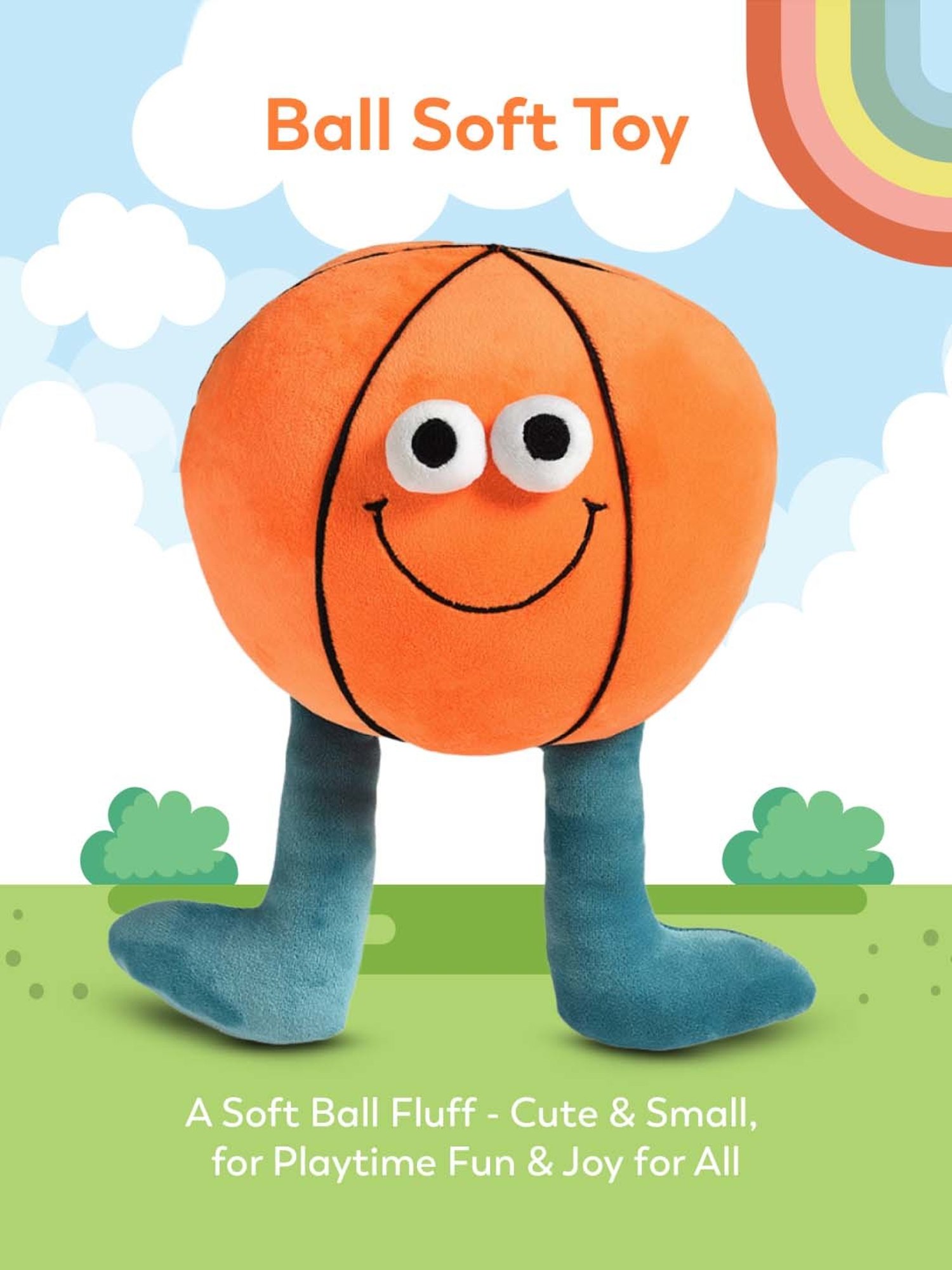 MiArcus Kids Orange Ball Soft Toy