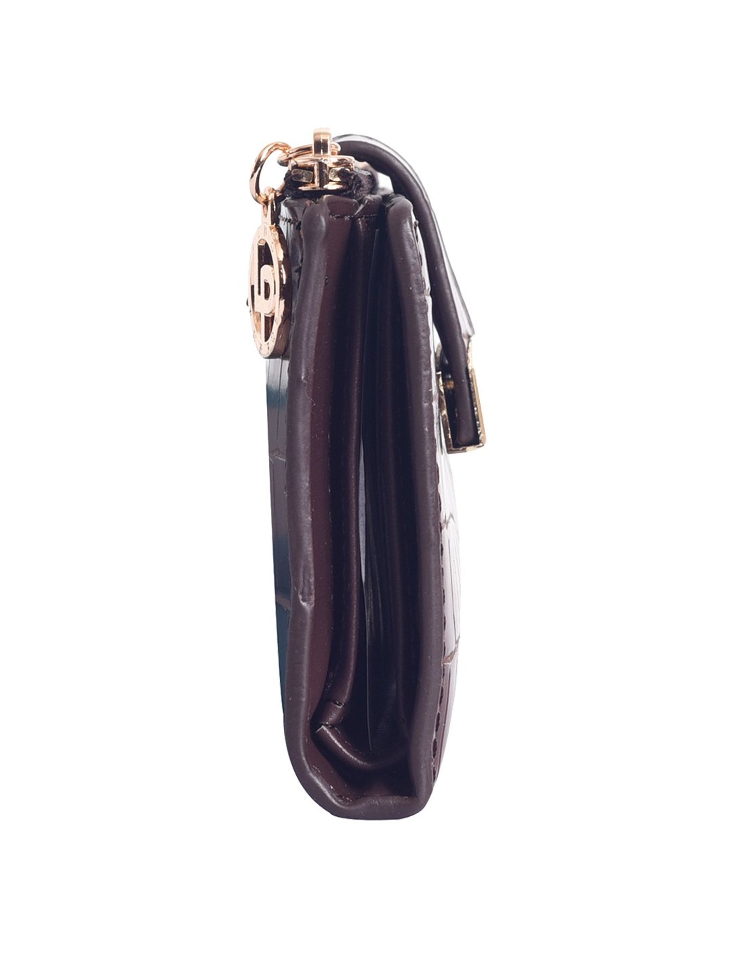 Lino Perros Brown Textured Wallet for Women