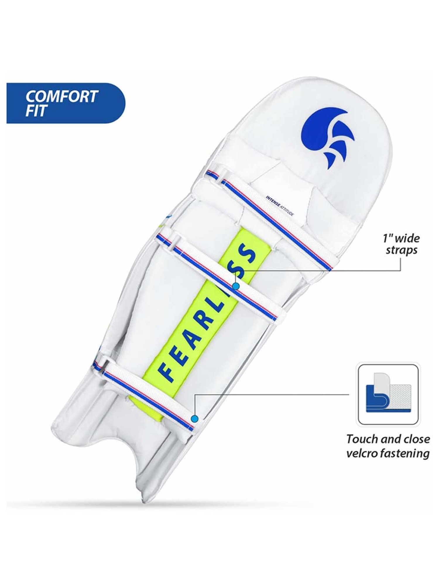 DSC Intense Attitude Cricket Batting Legguard Size - Youth-Left