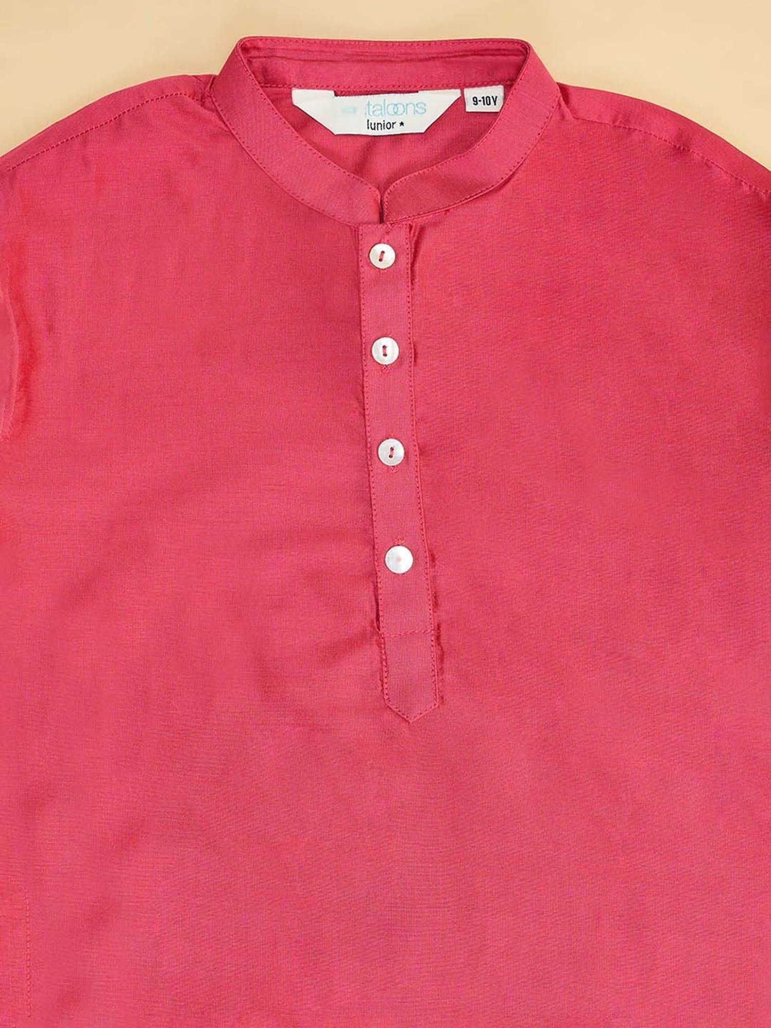 VASTRAMAY Boys Yellow & White Cotton Printed Full Sleeves Kurta Sets