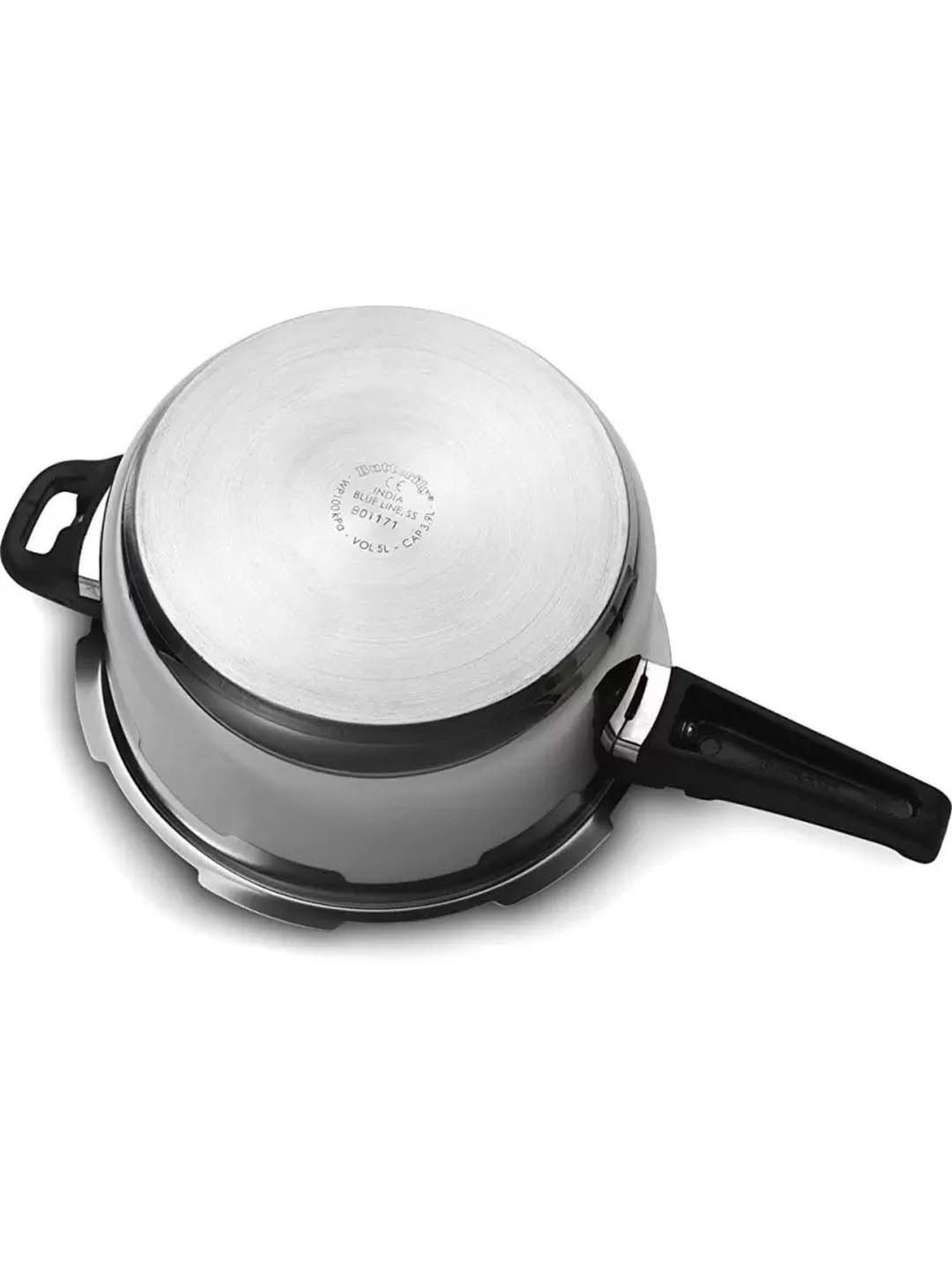 Butterfly Black Stainless Steel Blueline Pressure Cooker (4.5 L)