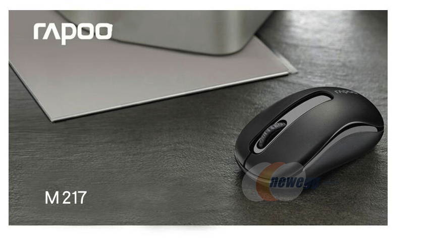 Rapoo M217 White Ergonomic Design Silent Wireless Mouse for Home and Office, Plug, and Use, High Compatibility, Support PC and Laptop, Game-based Chip, Shipped With Big Mouse Pad