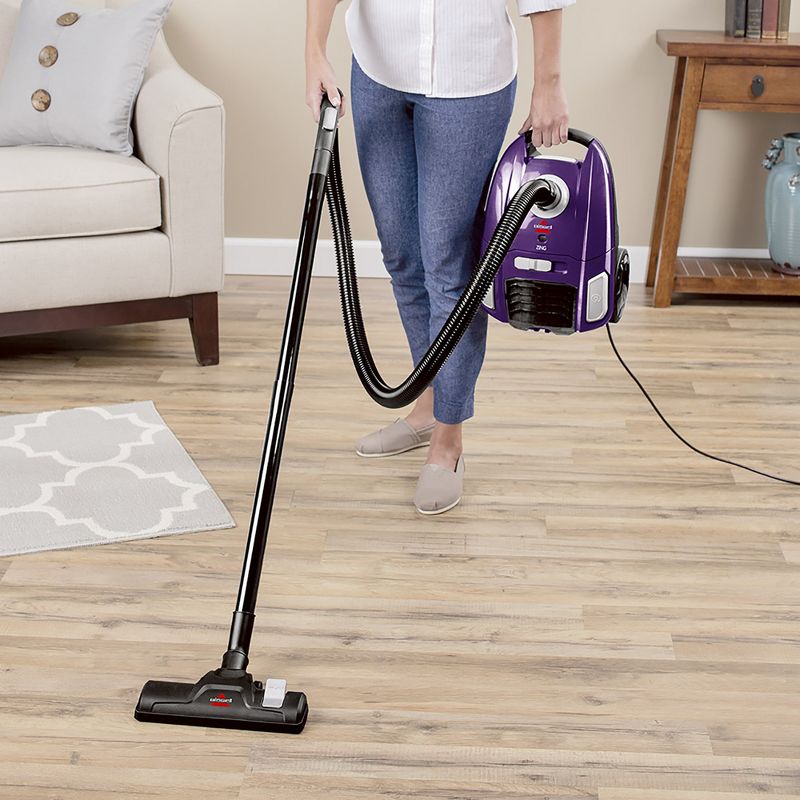 Black and Decker BDCAV217 1200 Amp Bagless Canister Vacuum Cleaner with HEPA Filter, 5 Foot Hose, and Multiple Attachment Heads, Gray