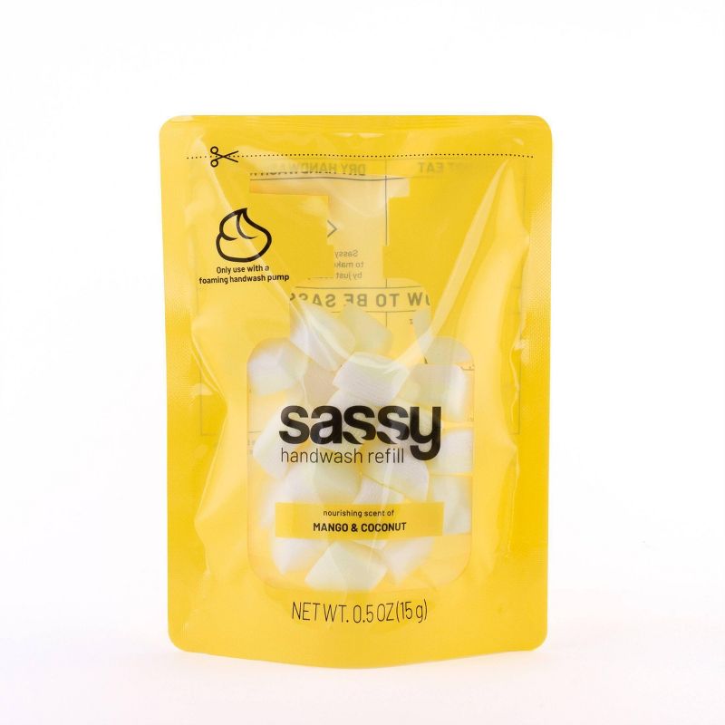 Sassy Foaming Hand Soap Refill - Mango Coconut - 1.5oz