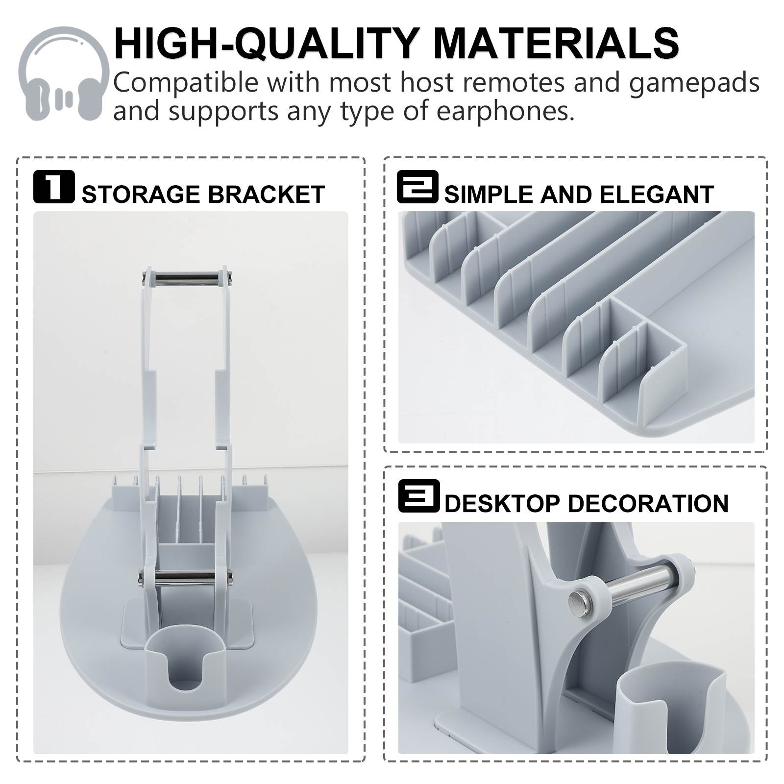 1pc TV Controller Remote Device CD  Headset Gamepad Bracket Shelf Stand for Home