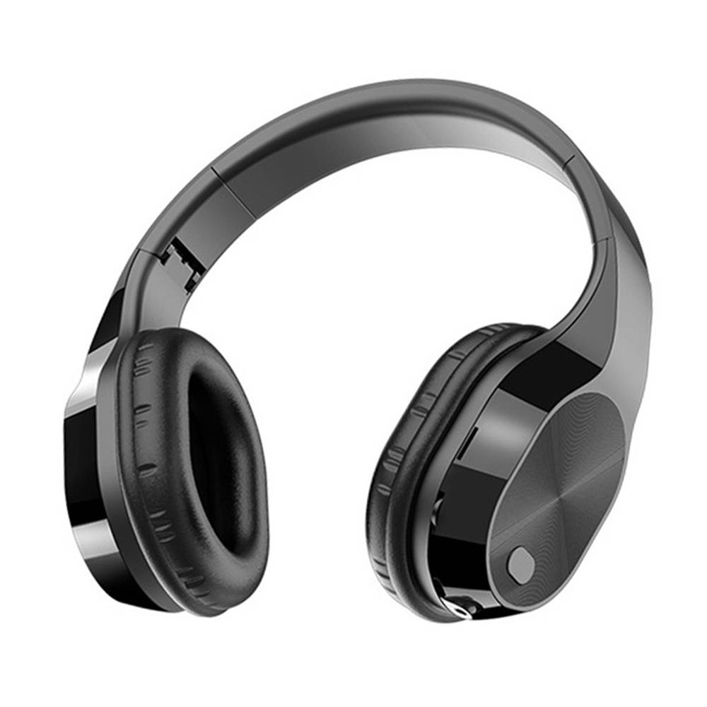 T5 Headset Wireless Headset HD Microphone Sports Headphones Foldable Headset Bluetooth V5.0 Music Headphone ,Black