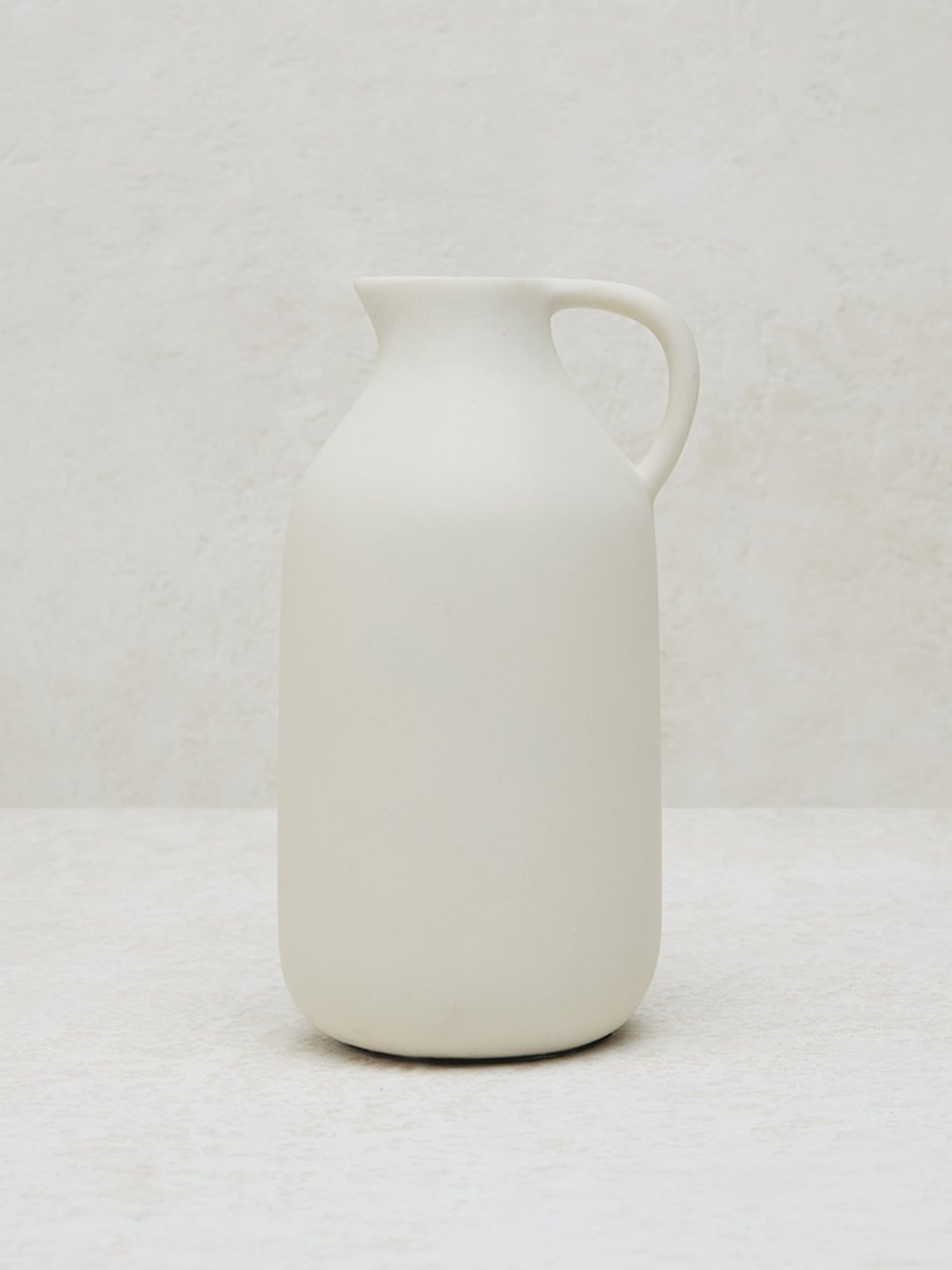 Westside Home White Jug Vase- Small