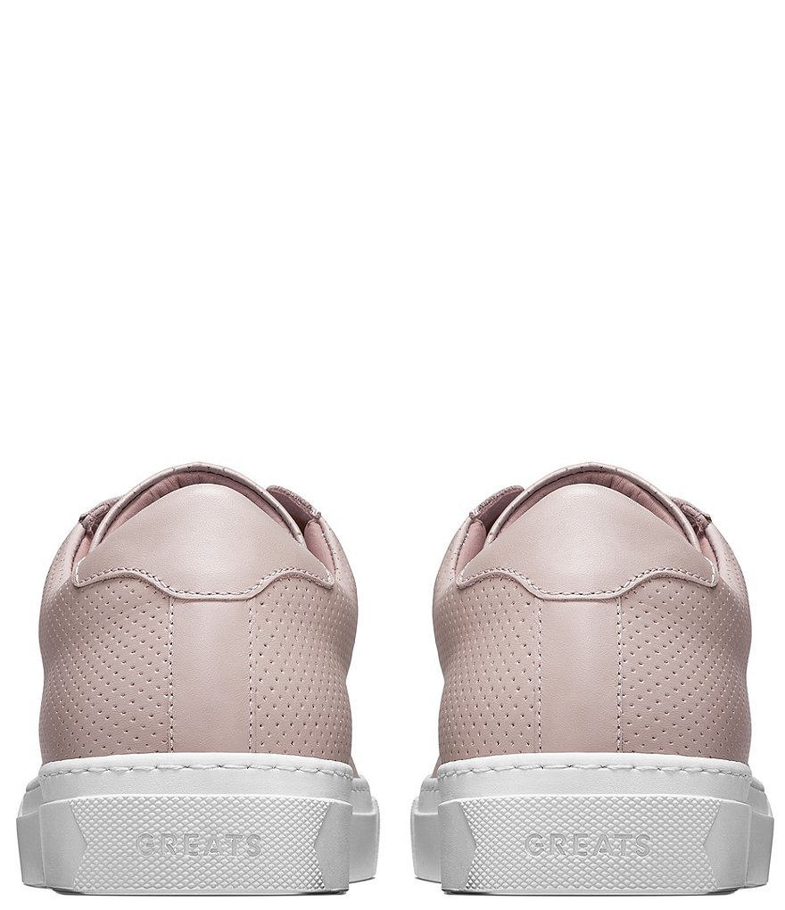 GREATS Women's Royale Leather Perforated Lace-Up Sneakers