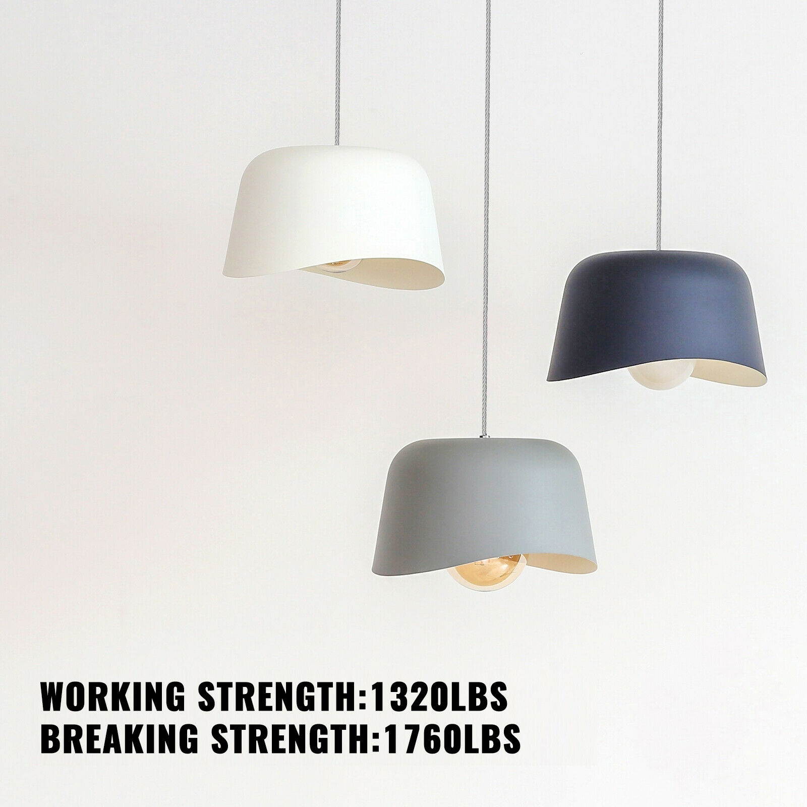 VEVOR 316 Stainless Steel Wire Rope Steel Wire Cable 1/8in x 1000ft 1760lbs 1x19