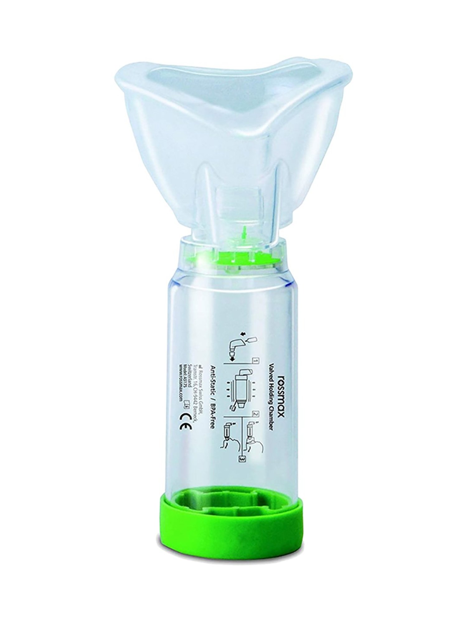 Rossmax Aerospacer Valved Holding Chamber (Green)
