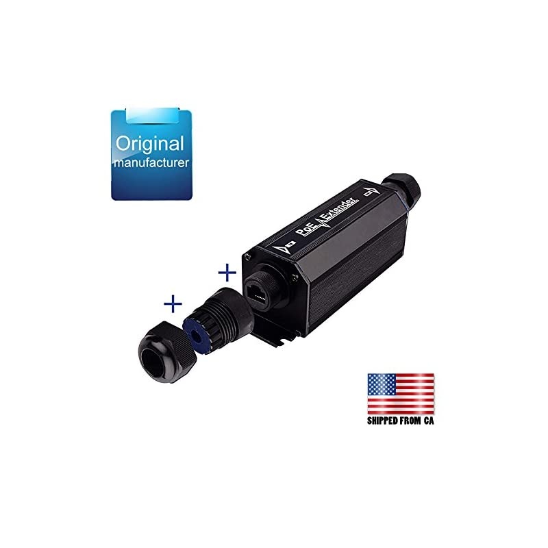 Cat6 Extender Gigabit Ethernet Waterproof Outdoor Extender Single Port Signal Extender Compatible 8023afat