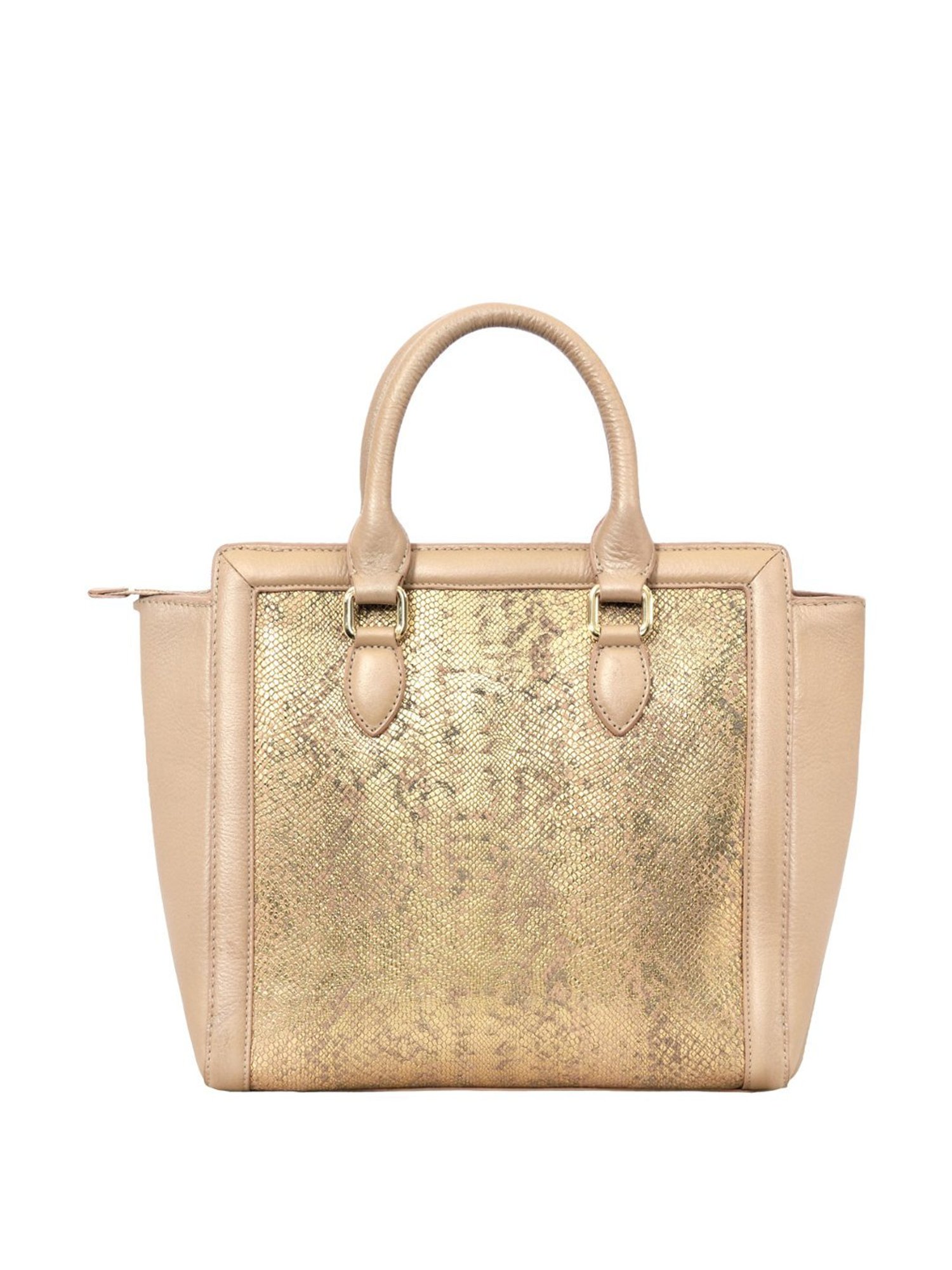 Eske Lucie Beige Animal Effect Medium Handbag