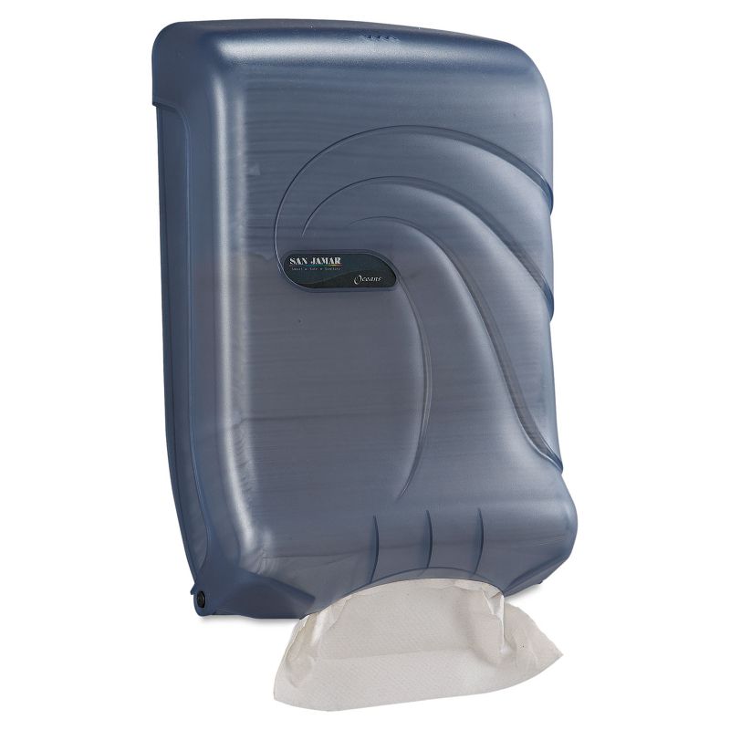 San Jamar Ultrafold Multifold/C-Fold Towel Dispenser Oceans Blue 11 3/4 x 6 1/4 x 18 T1790TBL
