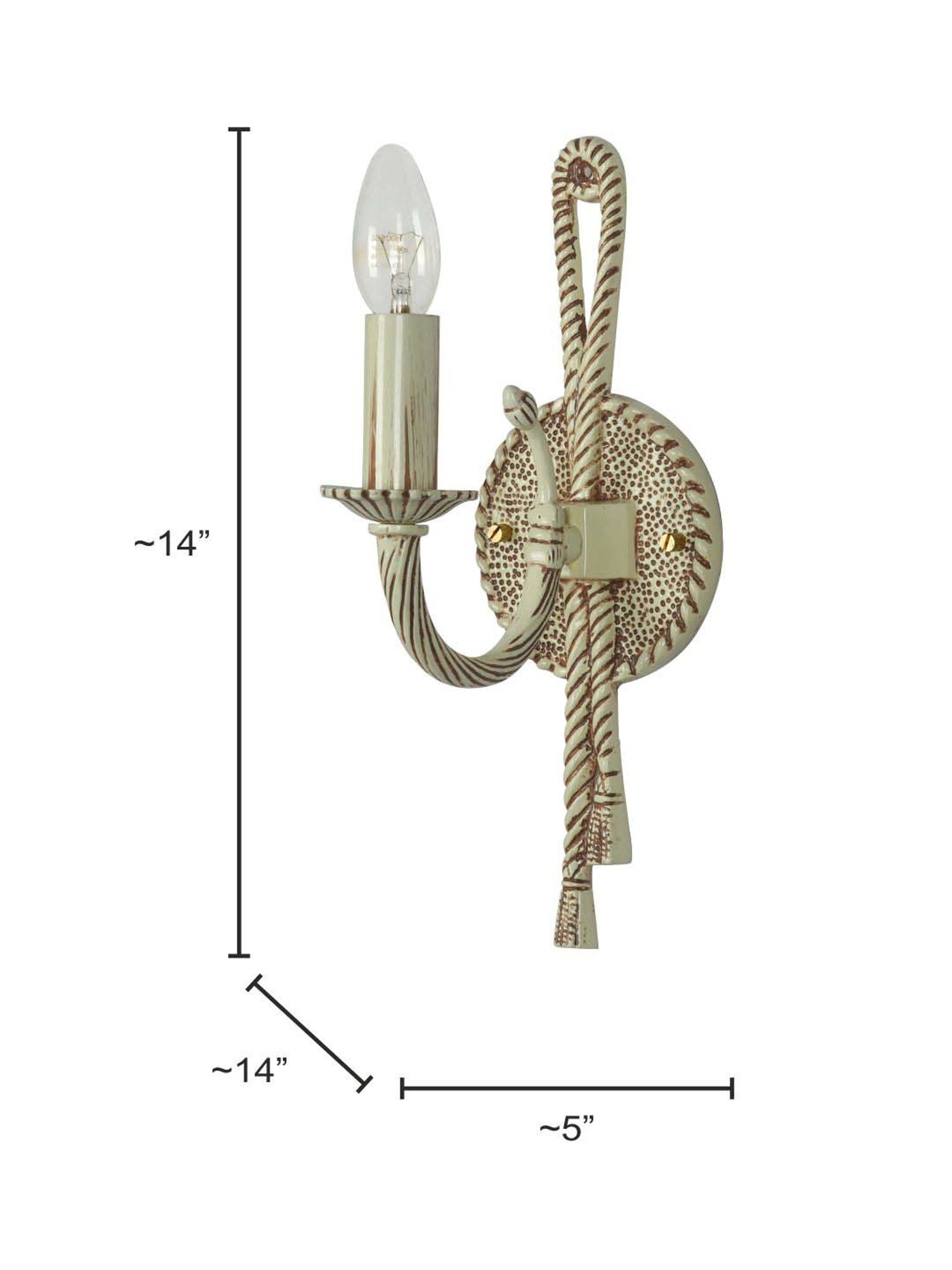 FOS LIGHTING White Aluminium Wall Lamp With Pleated Fabric Shade