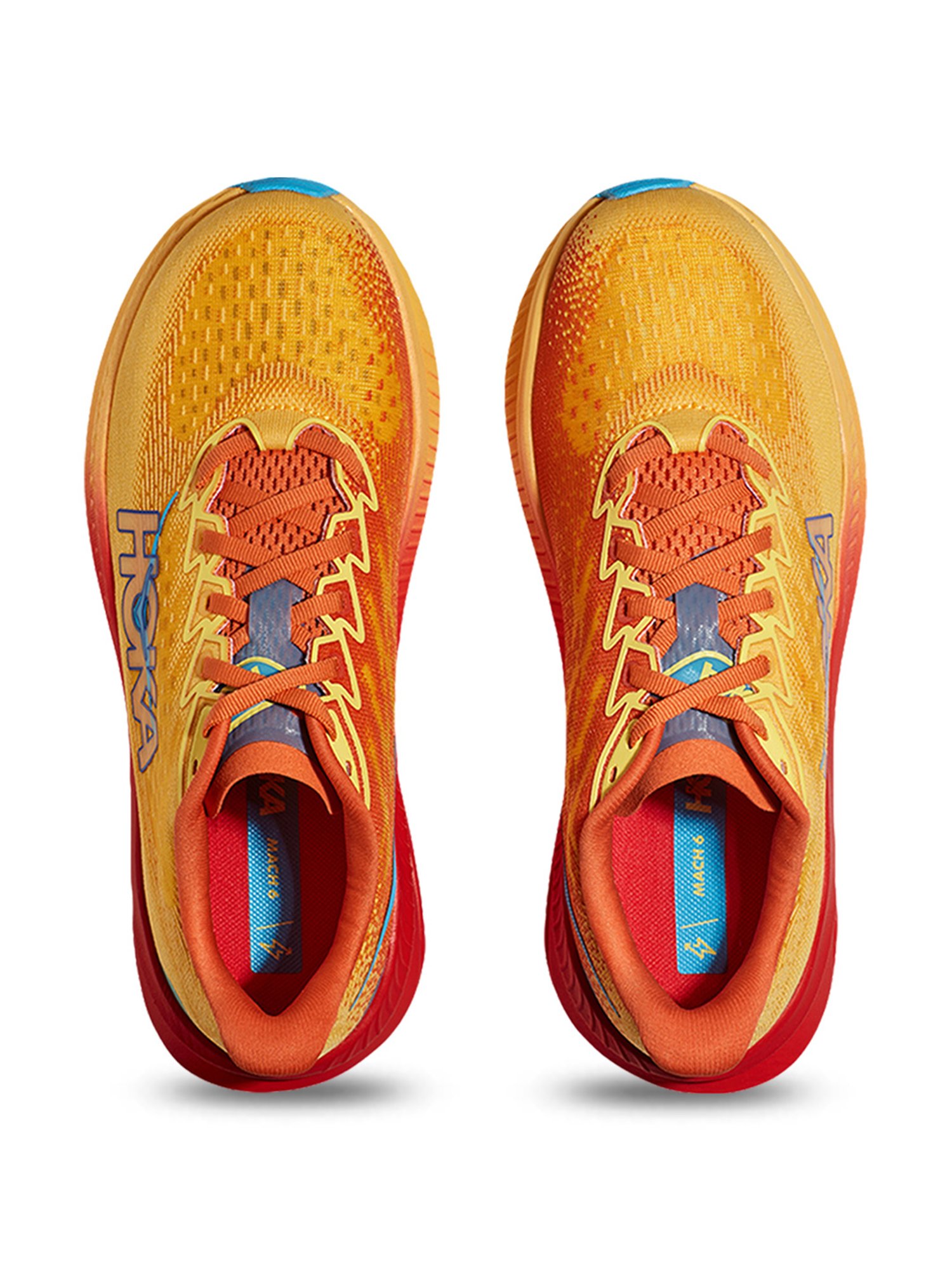 Hoka Women's W MACH 6 Poppy & Squash Running Shoes