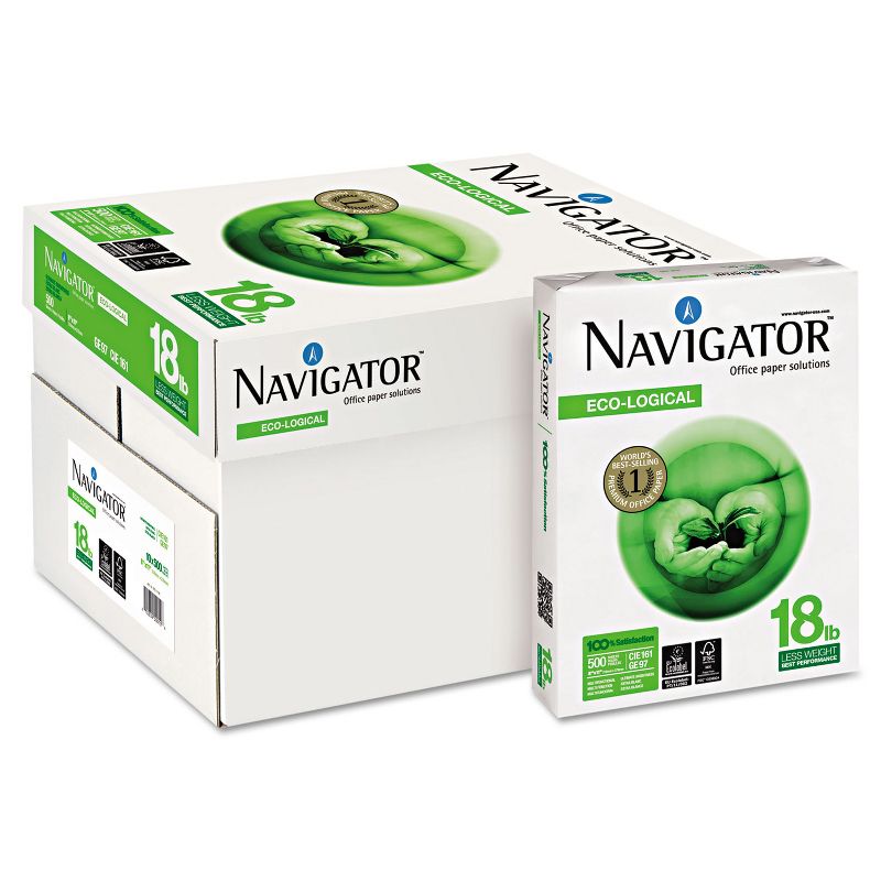 Navigator Multipurpose Copy Paper 18lb 8-1/2"x11" 10RM/CT WE NEL1118