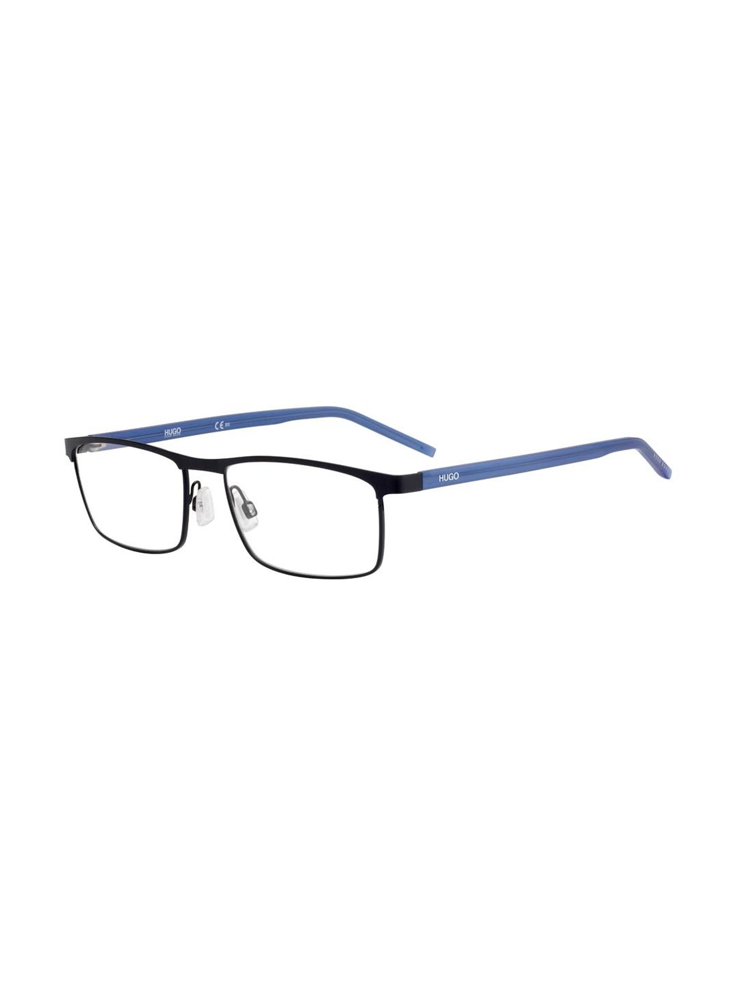 HUGO Blue Rectangular Eye Frames for Men