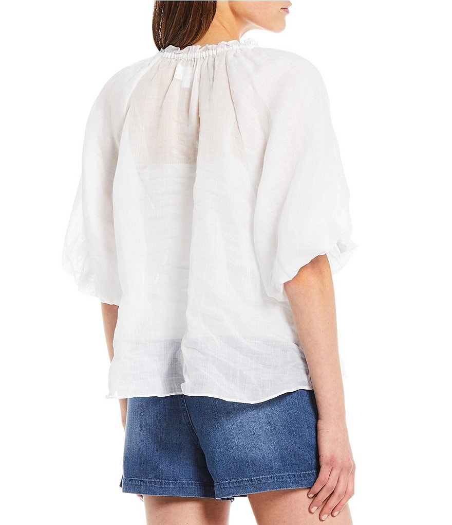 Every Elbow Sleeve Peasant Top