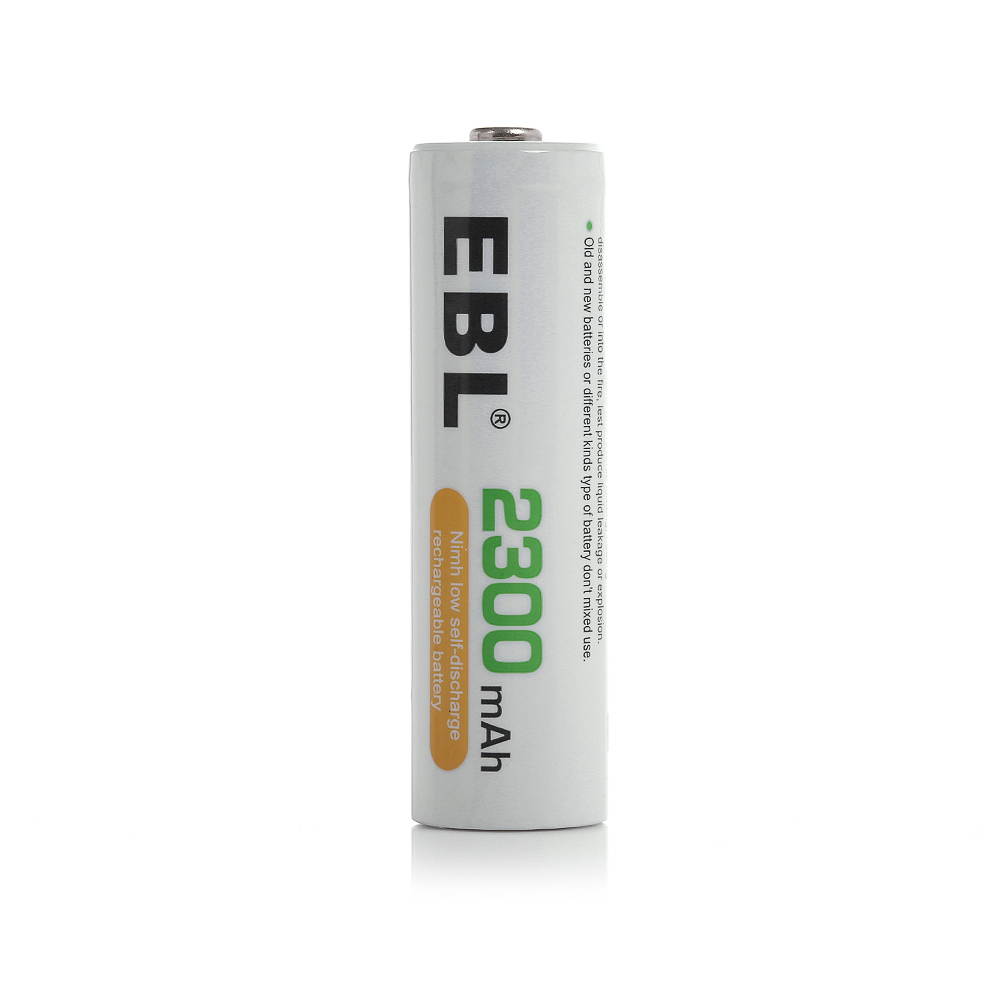 EBL 16 Pack 2300mAh AA Ni-MH Rechargeable Batteries, Battery Case Included