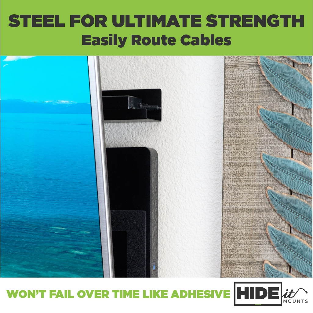 HIDEit Power Brick Mount - Universal Wall Mount for Power Supplies - Made in the USA