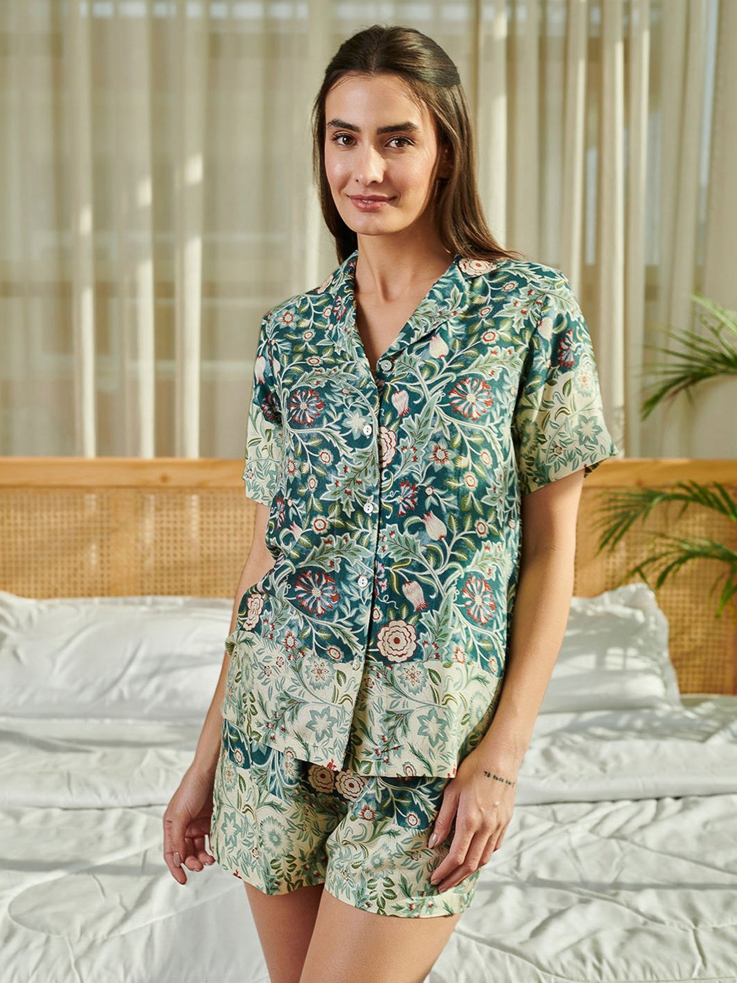 Dusk Attire Blue Cyrus Shorts Set