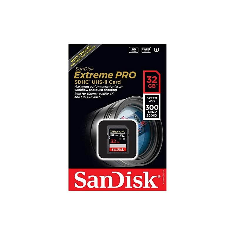32GB SDHC SD Extreme Pro UHSII Memory Card Works with Olympus OMD EM10 Mark III EM1X EM5 II Camera SDSDXPK032GANCIN Bundle with 1 Everything But Stromboli 30 Card Reader