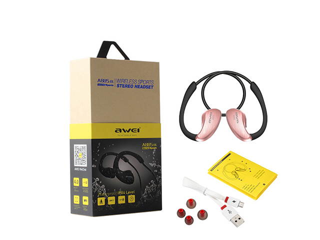 AutofeelSunriseoffice Wireless Bluetooth Earphone Headset Headphone With Mic 3D Bass Stereo Neckband Sport NFC Fast Pairing Earbuds For Mobile Phone iPhone Xiaomi Samsung