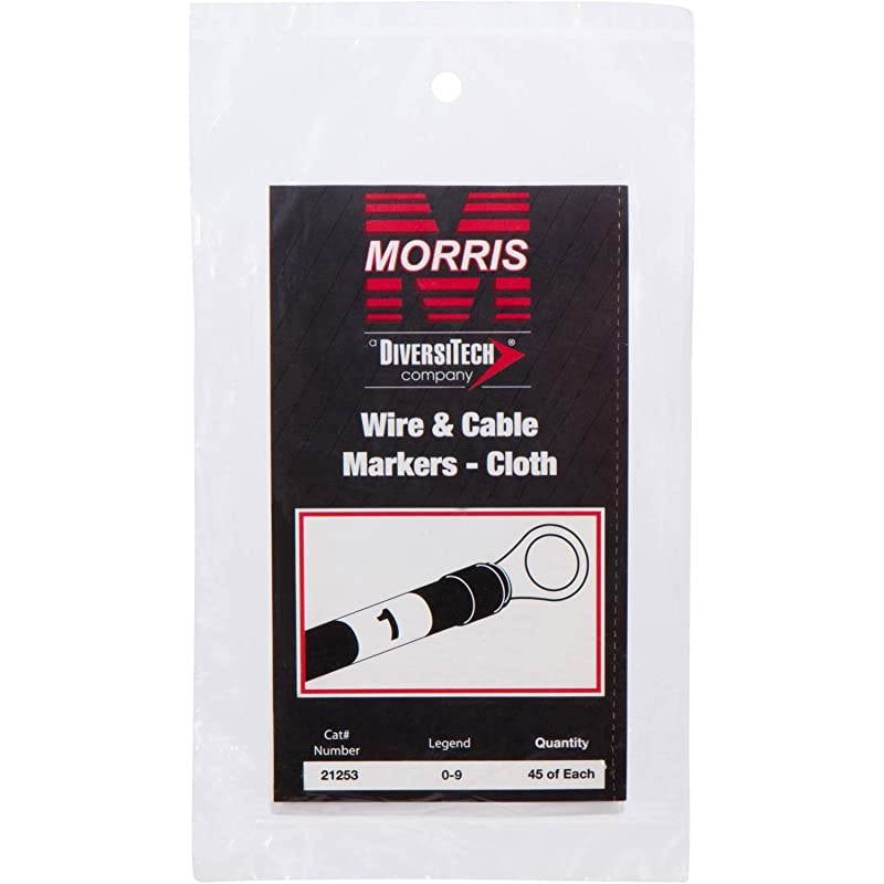 Pre-Printed Wire Marker Booklet - Tyvek Book A - Z, 0 - 15, + - / Marking - 10 Markers Per Legend &ndash; For Cable Hook Ups &ndash; Oil, Water Resistant &ndash; Self-Adhesive Cloth Material &ndash; 1 Count