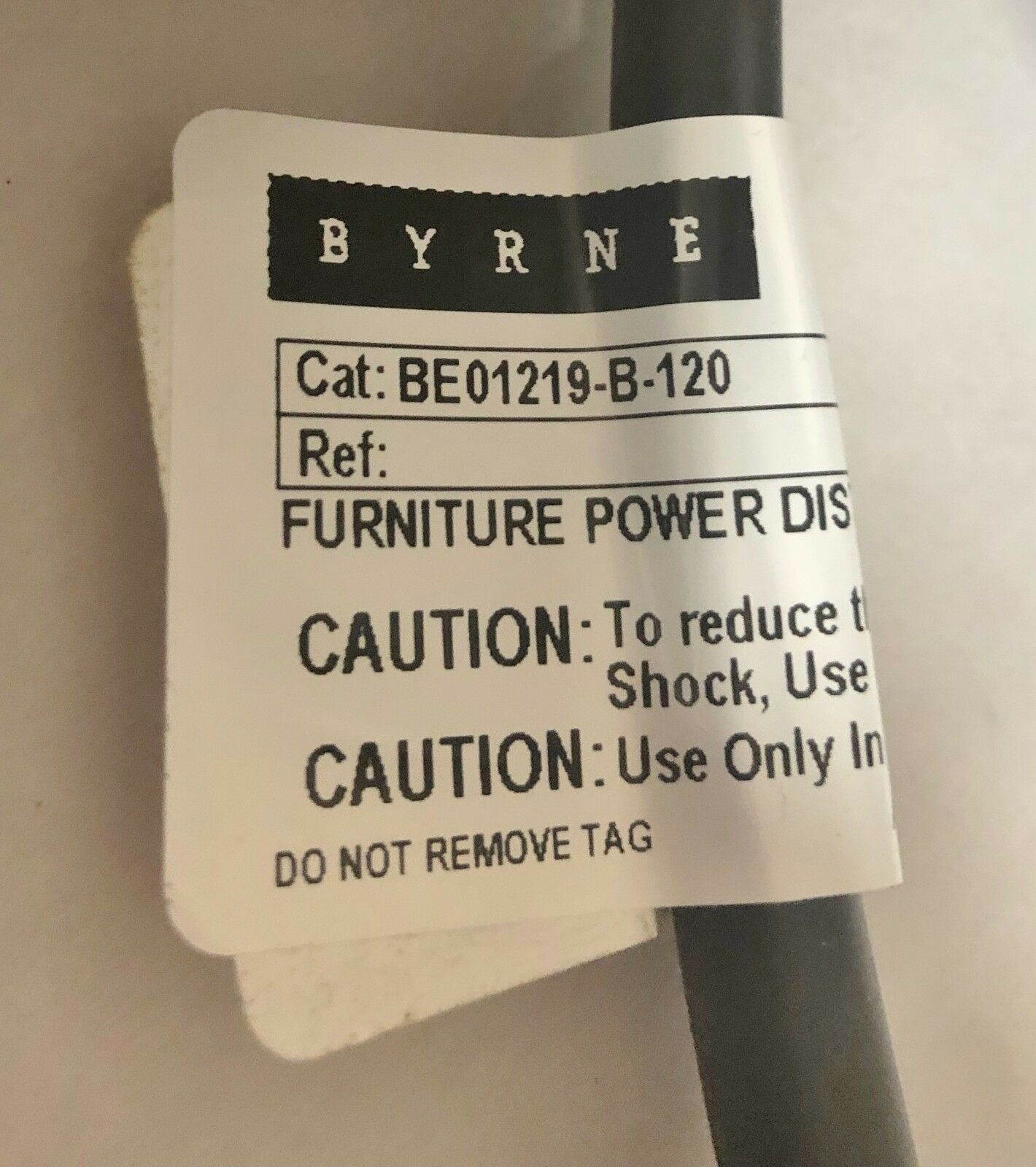 Byrne Retractable Grommet Power Center BE01219-B-120  #9516 / 9787