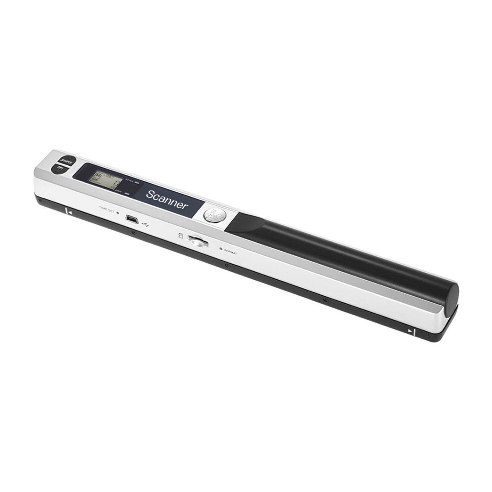 Portable Handheld Wand Wireless Scanner A4 Size 900DPI JPG/PDF Formate LCD Display with Protecting Bag for Business Document Reciepts Books Images