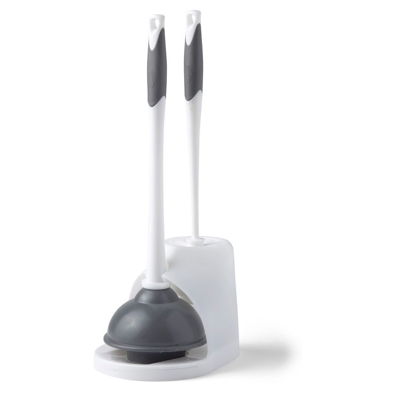 Clorox Plunger & Toilet Brush with Carry Caddy