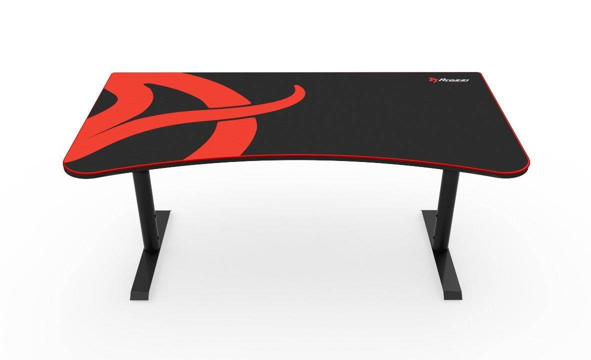 Arozzi Arena Heavy Duty Rectangular Gaming Desk and Mouse Pad Black
