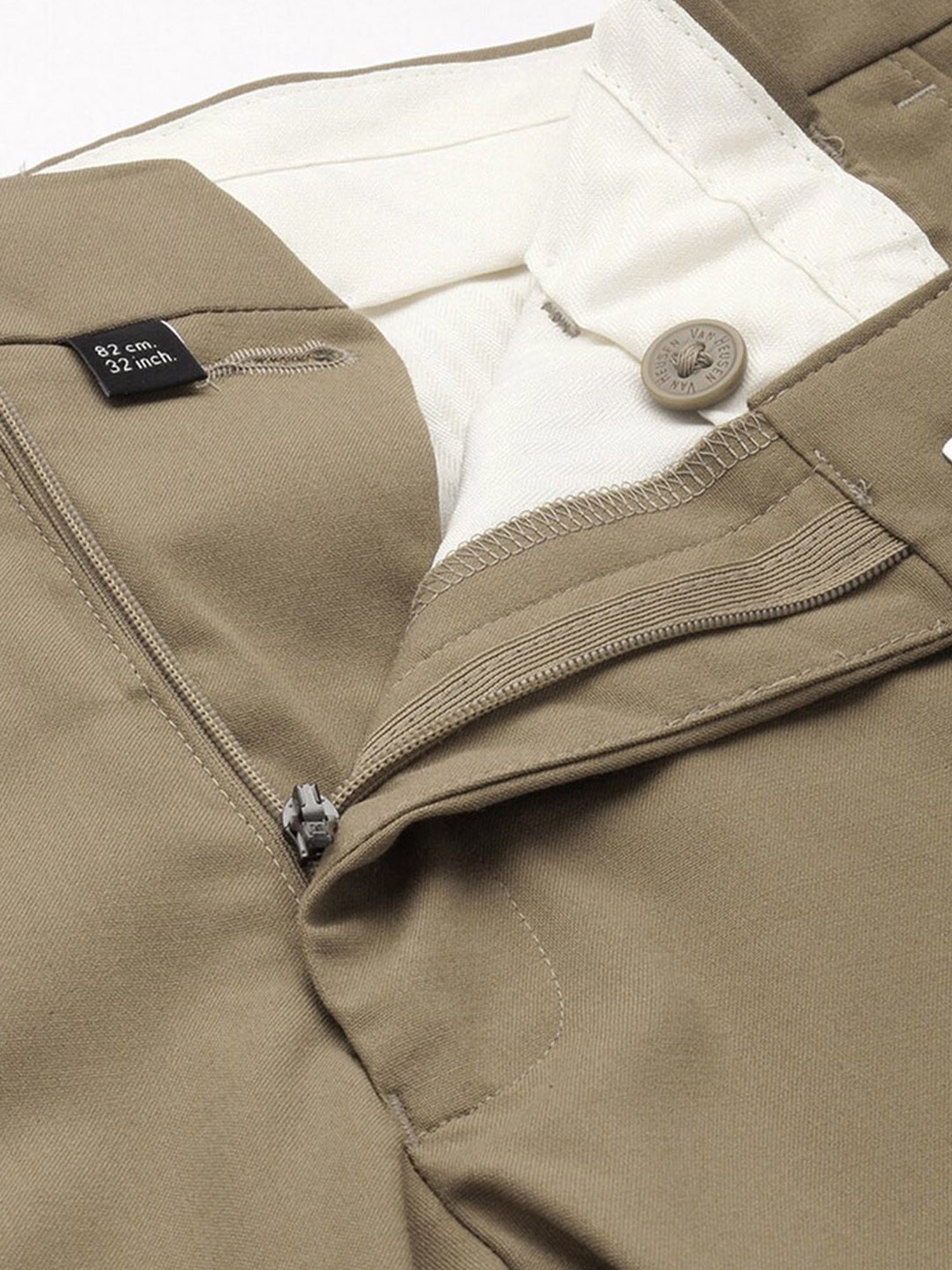 Van Heusen Brown Slim Fit Trousers