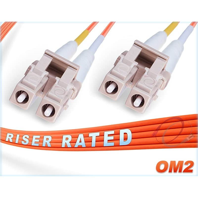 35M OM2 LC LC Fiber Patch Cable | 1Gb Duplex 50125 LC to LC Multimode Jumper 35 Meter 11482ft | Length Options 05M 300M | 1gb 10gb mmf lcupc sfp 1gbase mm dx pvc ofnr lclc