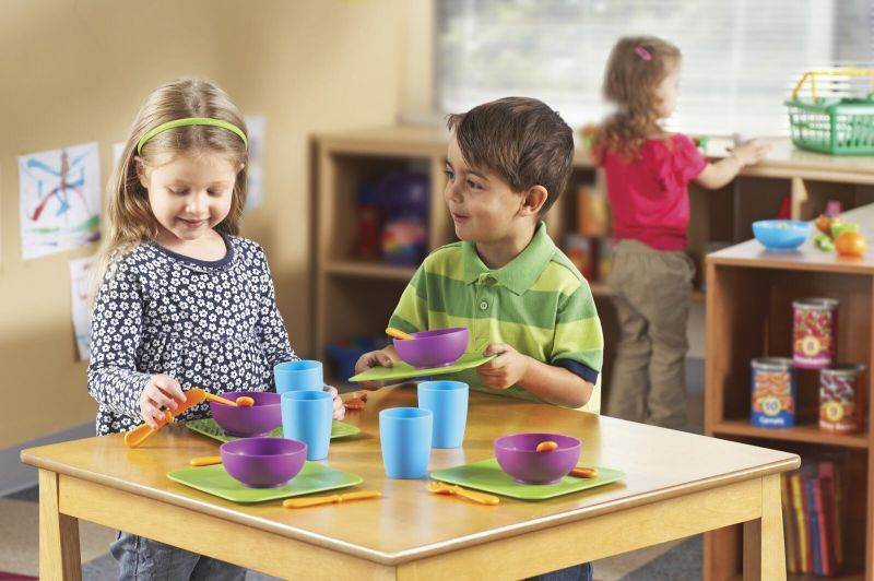 Learning Resources Inc LER3294 Dish,set Serve It,24pc