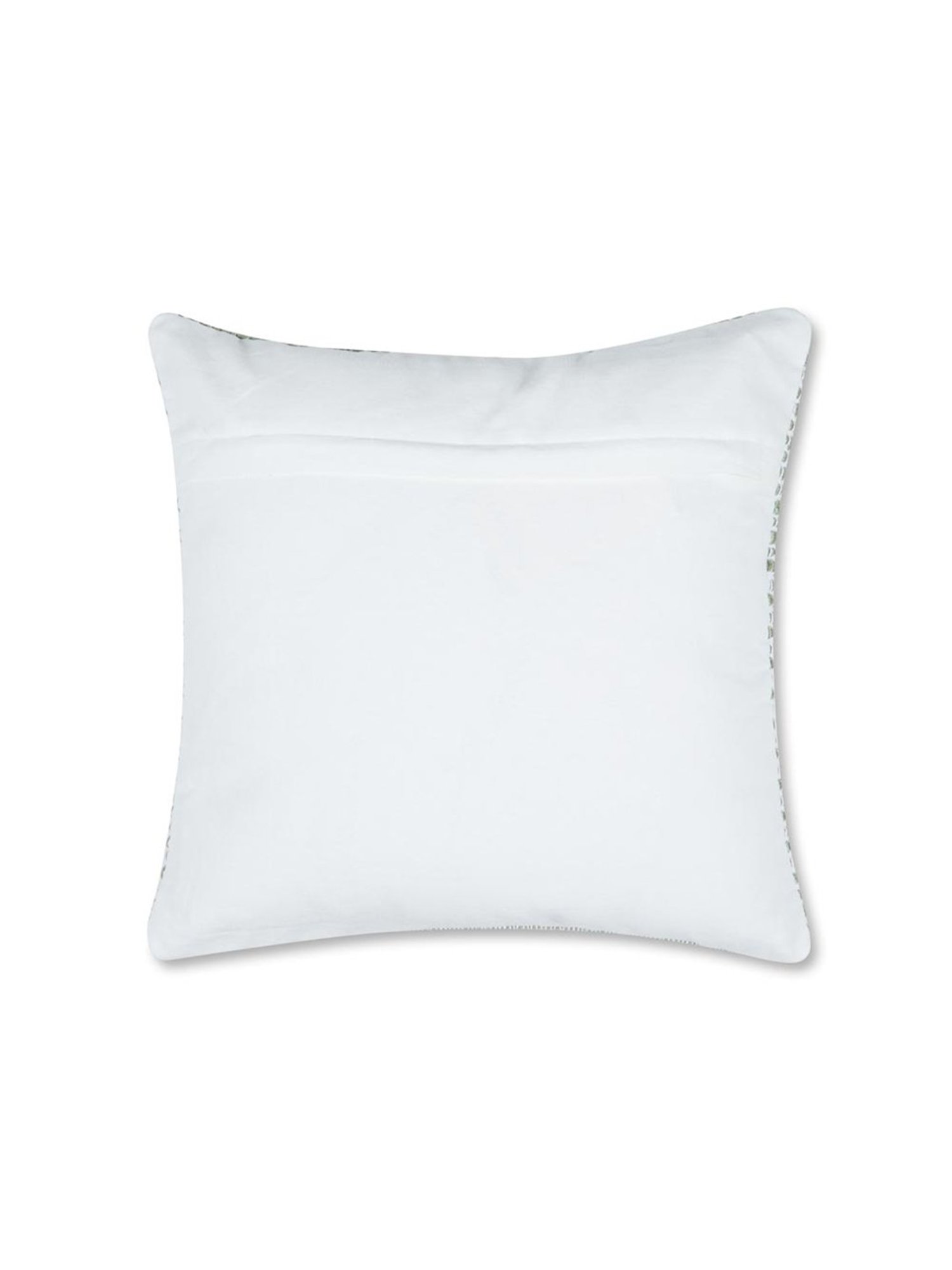 Fabindia Celadon Cotton Blend 32 TC 489 GSM Coramandel Cushion Cover